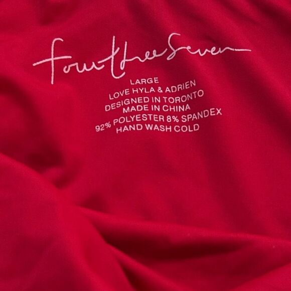 437 Red The Harlow One Piece Swimsuit Size Large - Picture 9 of 9